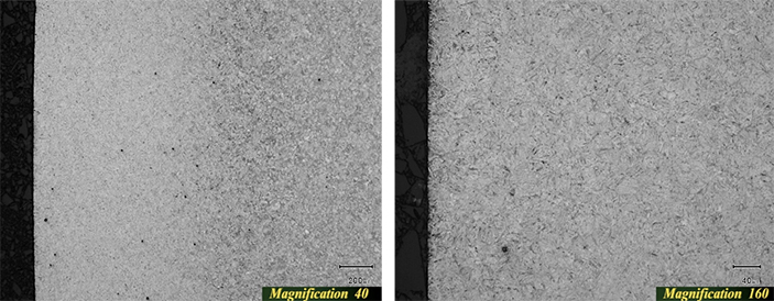 真空浸炭処理 -金属組織写真-